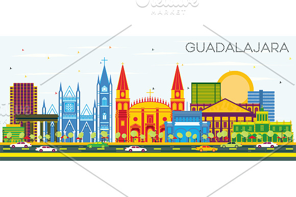 Guadalajara Mexico Skyline