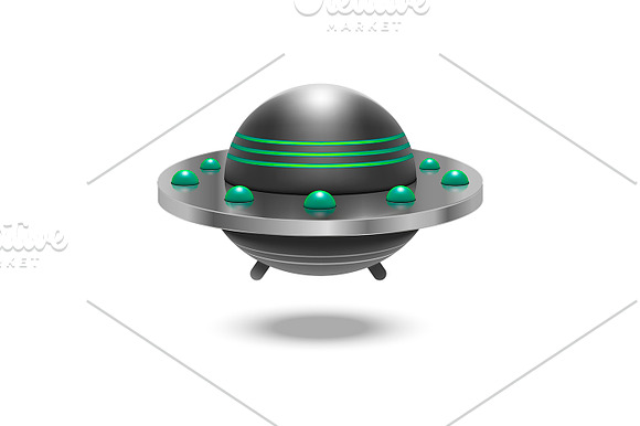 3D Ufo Flying Spaceship