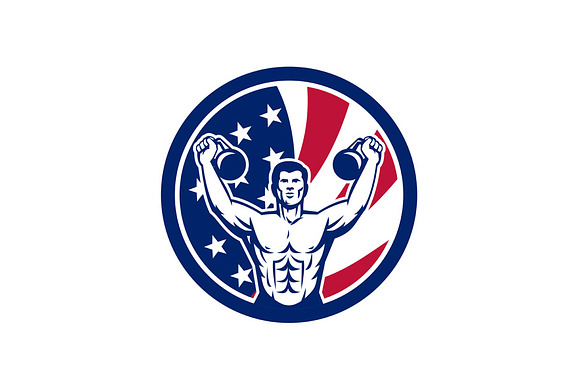 American Physical Fitness USA Flag I