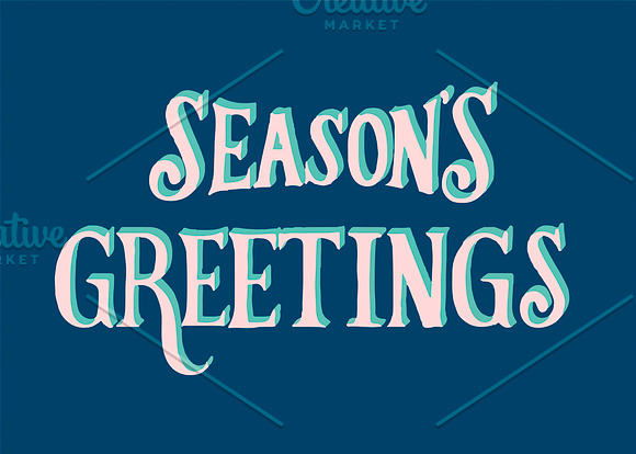 Seasons Greetings Typography