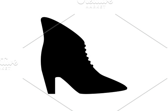 Women's High Heel Boots Icon Black