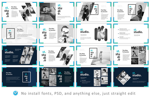 Discount, Clean Modern Powerpoint in Presentation Templates - product preview 3