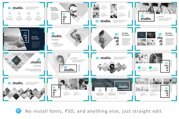 Discount, Clean Modern Powerpoint in Presentation Templates - product preview 4