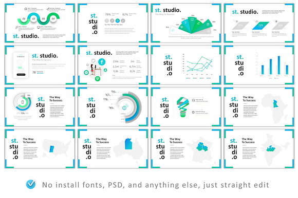 Discount, Clean Modern Powerpoint in Presentation Templates - product preview 8