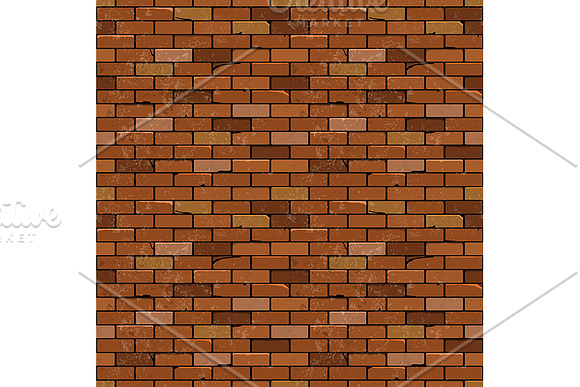 Red Brick Wall Vector Backgrounds
