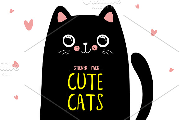 Cute Cats Sticker Pack
