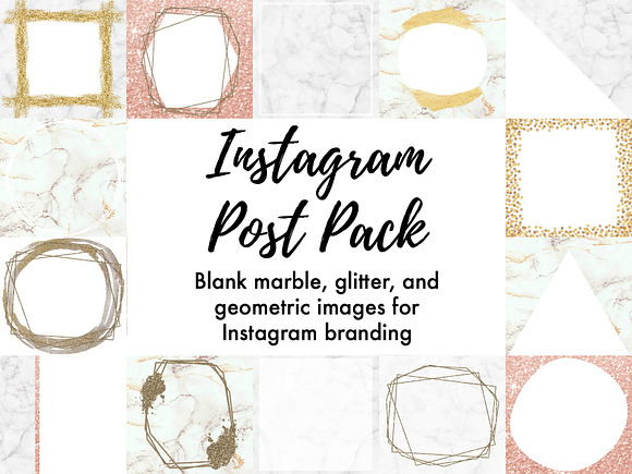 20 Chic Marble Instagram Post Frames