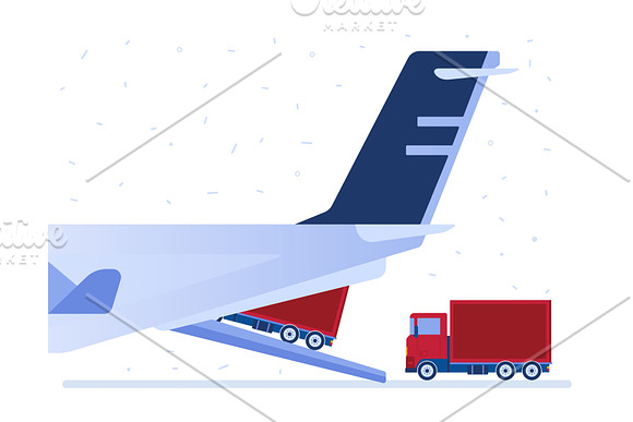 Air Logistics Vector Illustration