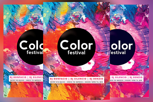 Color Festival Flyer