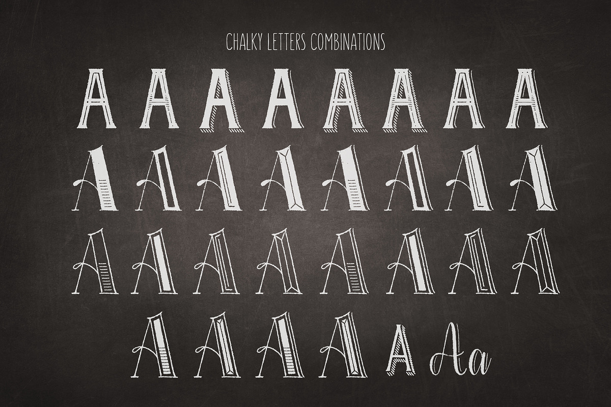 Chalky Letters fonts for drawing