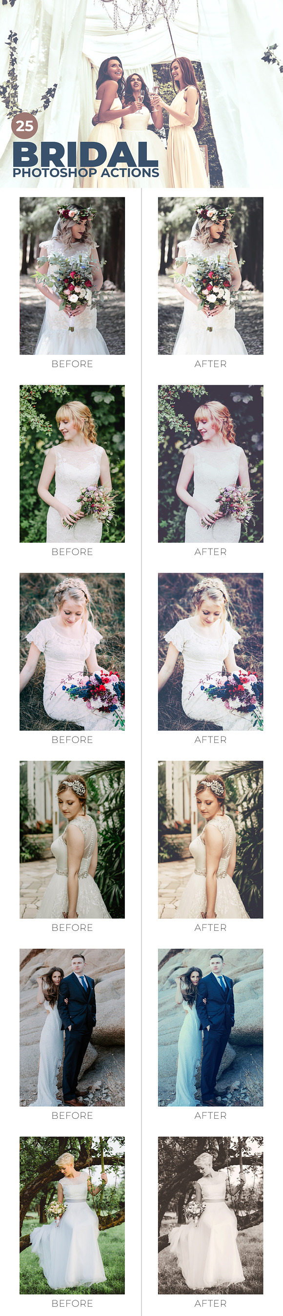 25 Bridal Photoshop Actions