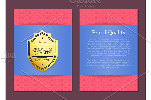 Brand Quality Poster Premium Choice Since Label