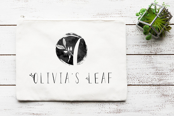 Olivia&#039;s Leaf Hand Drawn Quirky Font in Display Fonts - product preview 1