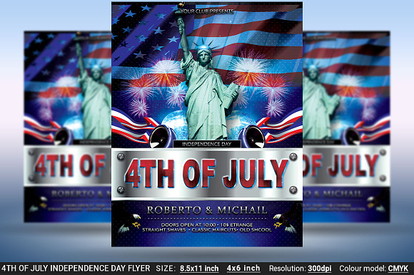 4th Of July Independence Day Flyer