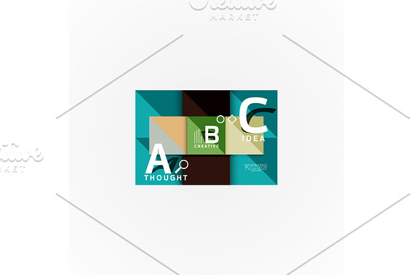 Geometric Design Abstract Option Infographics
