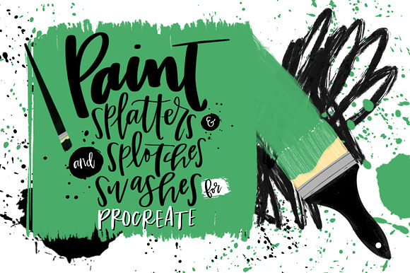 Paint Splatter Stamps For Procreate