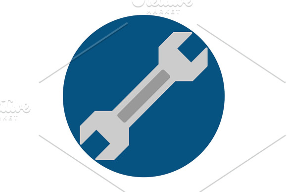 Wrench Flat Icon