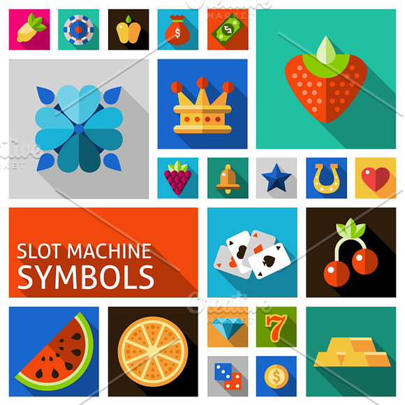 Slot Machine Symbols Set