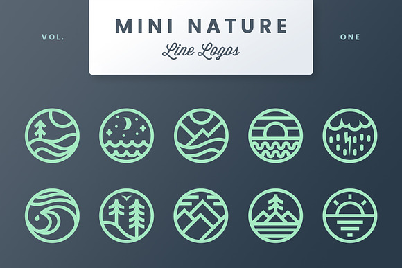 Mini Nature Line Logos Volume 1