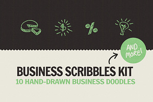 Business Scribbles Vector Kit