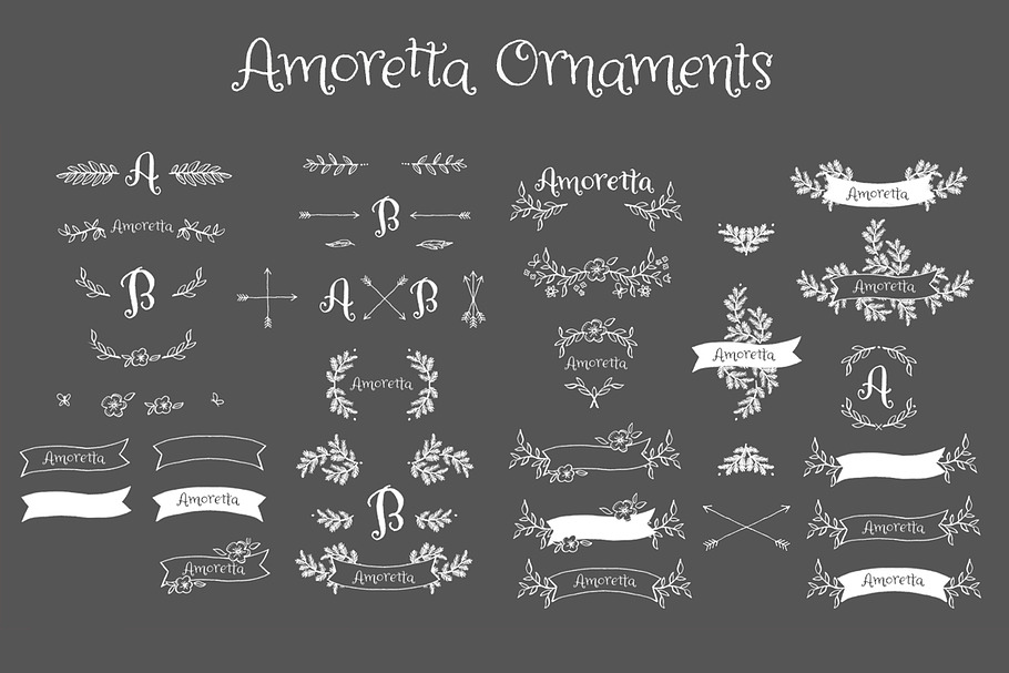 Amoretta Ornaments in Symbol Fonts - product preview 1