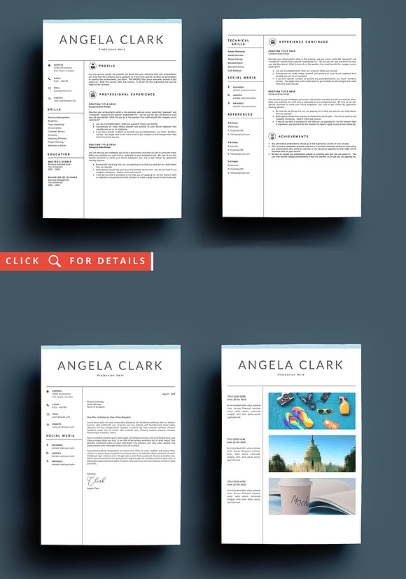 Super Bundle 10 Resume Templates in Resume Templates - product preview 1