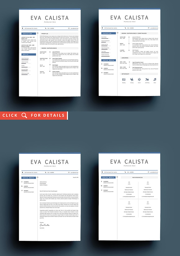 Super Bundle 10 Resume Templates in Resume Templates - product preview 5