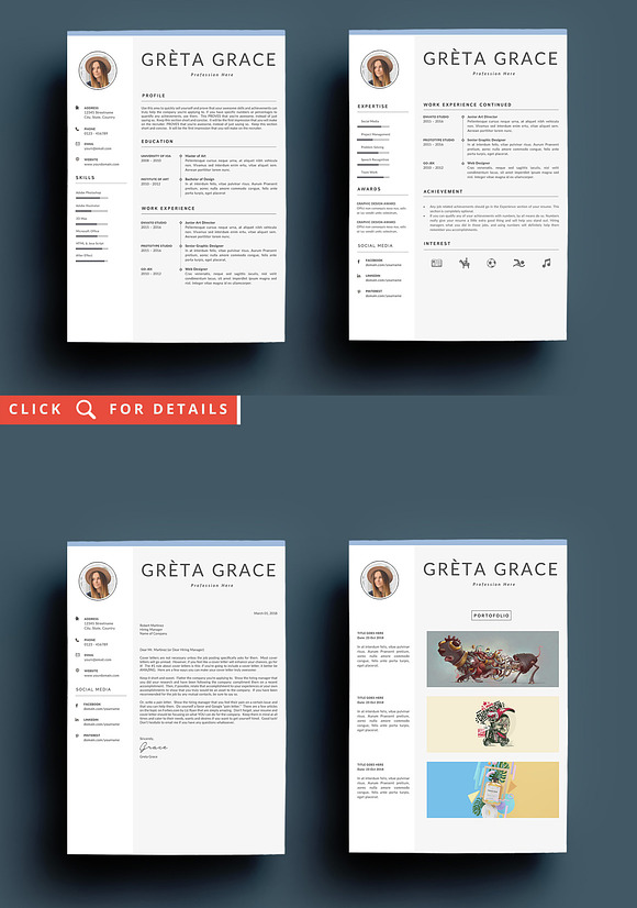 Super Bundle 10 Resume Templates in Resume Templates - product preview 6