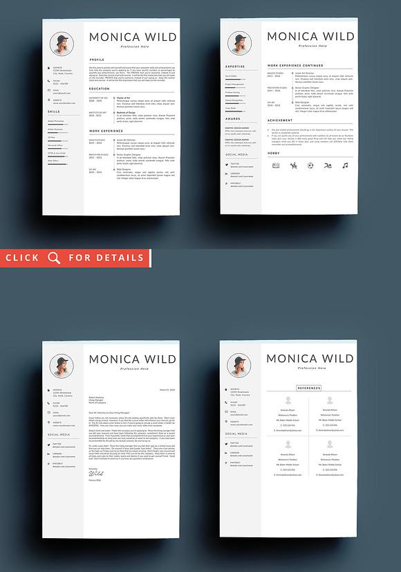 Super Bundle 10 Resume Templates in Resume Templates - product preview 8
