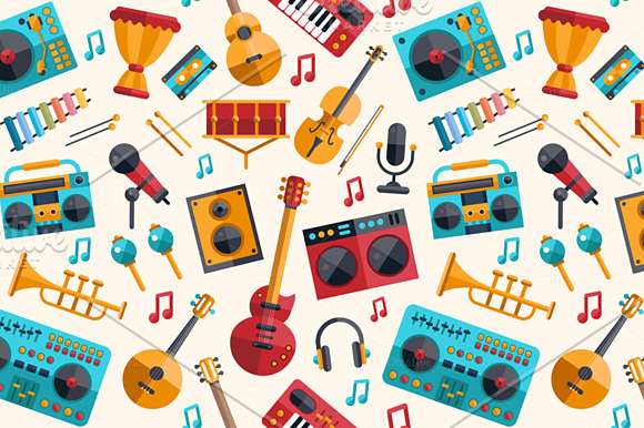 Musical Instruments Pattern in Patterns