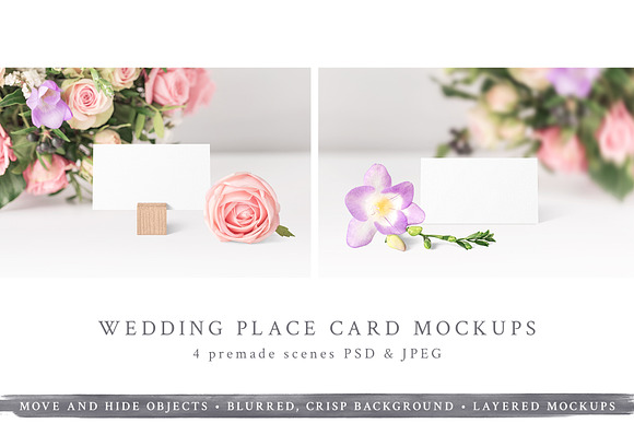 Download NEW! Wedding Place Card Mockups