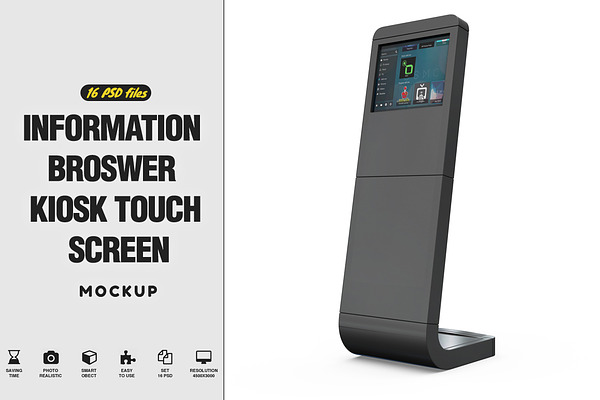 Download Kiosk Touch Screen Mockup Psd Template New Free Design Mockups Templates