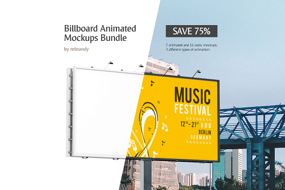 Free Billboard Animated Mockups Bundle
