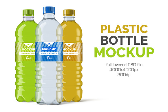 Download Plastic Water Bottle Mockup