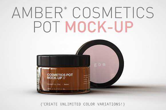 Download Free Download Cosmetics Pot Mock Up PSD Mockups.