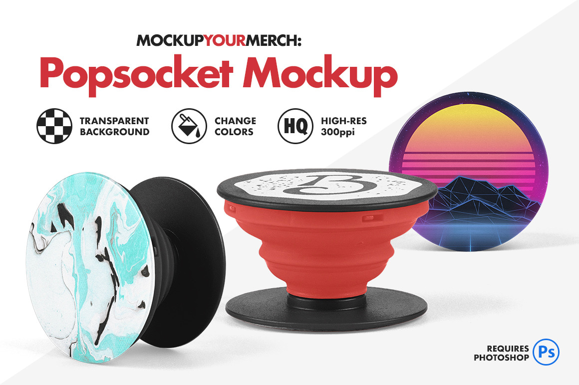 Popsocket Mockup ~ Product Mockups ~ Creative Market