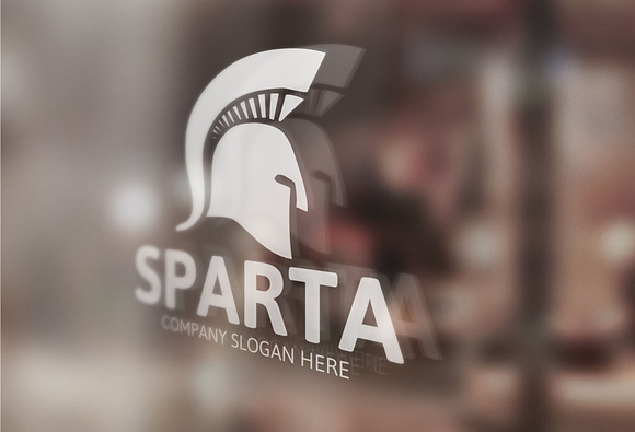 Spartan Helmet Logo in Logo Templates - product preview 2