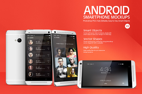 Download Android Smartphone Mockups V2