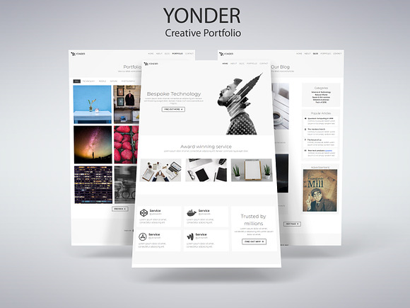 Yonder - Creative Portfolio in HTML/CSS Themes