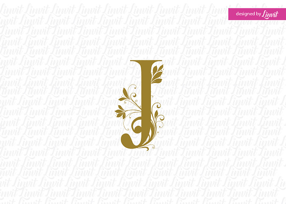 J Wedding Initial J Font J Letter Logo Templates Creative Market
