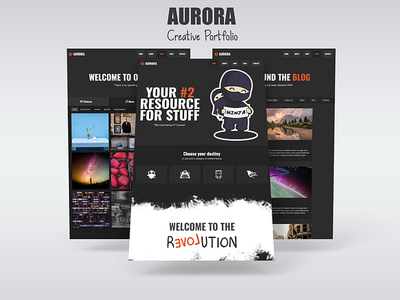 Aurora - Creative Portfolio in HTML/CSS Themes