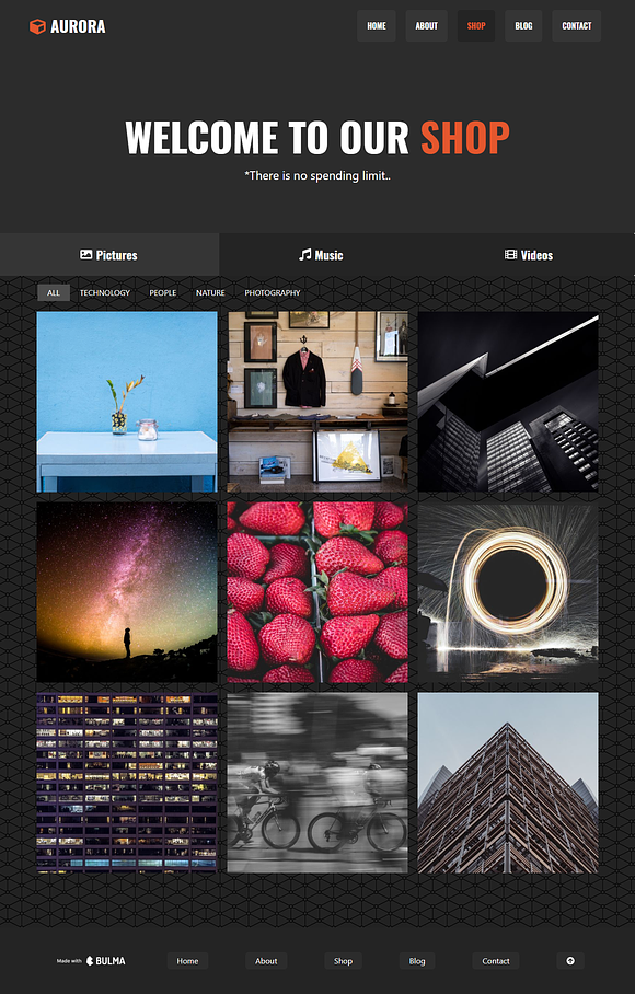 Aurora - Creative Portfolio in HTML/CSS Themes - product preview 2