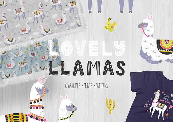 Lovely Llamas in Illustrations