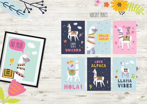 Lovely Llamas in Illustrations - product preview 5
