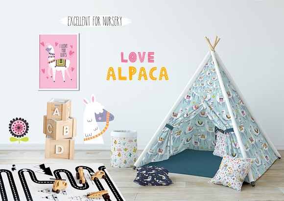 Lovely Llamas in Illustrations - product preview 9