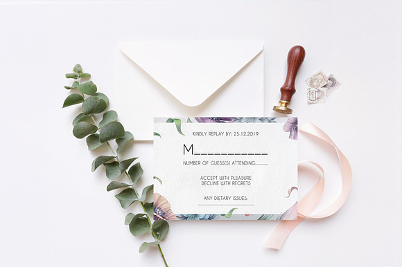 Modern Wedding Invitation Ac.57 in Invitation Templates - product preview 4