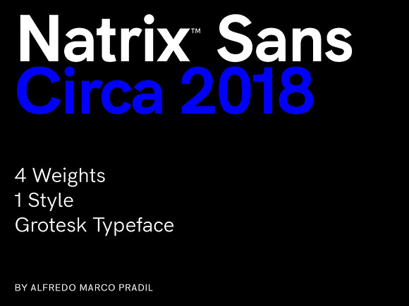 Natrix Sans in Sans-Serif Fonts