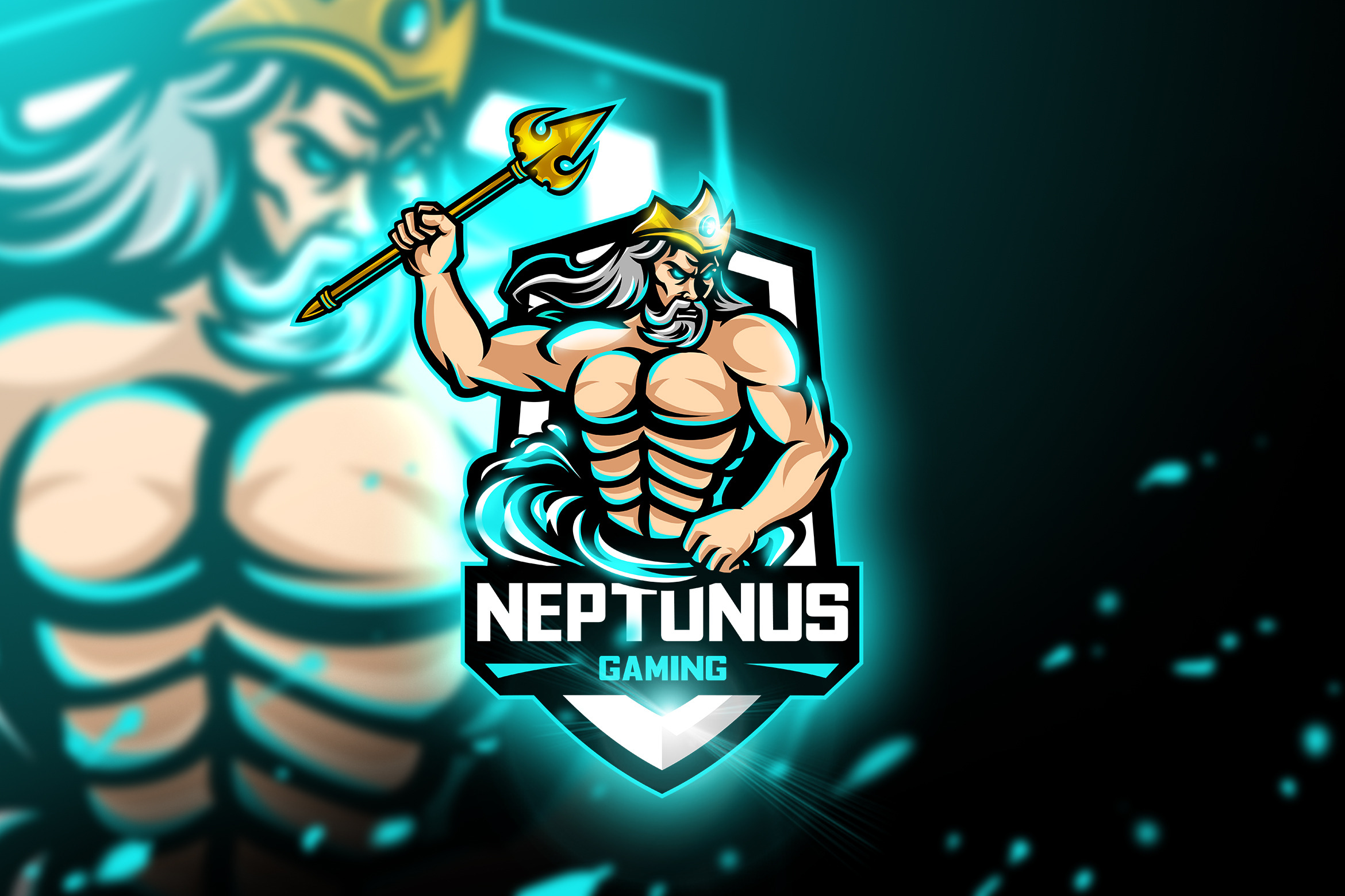 Neptunus Gaming-Mascot & Esport Logo ~ Logo Templates ...