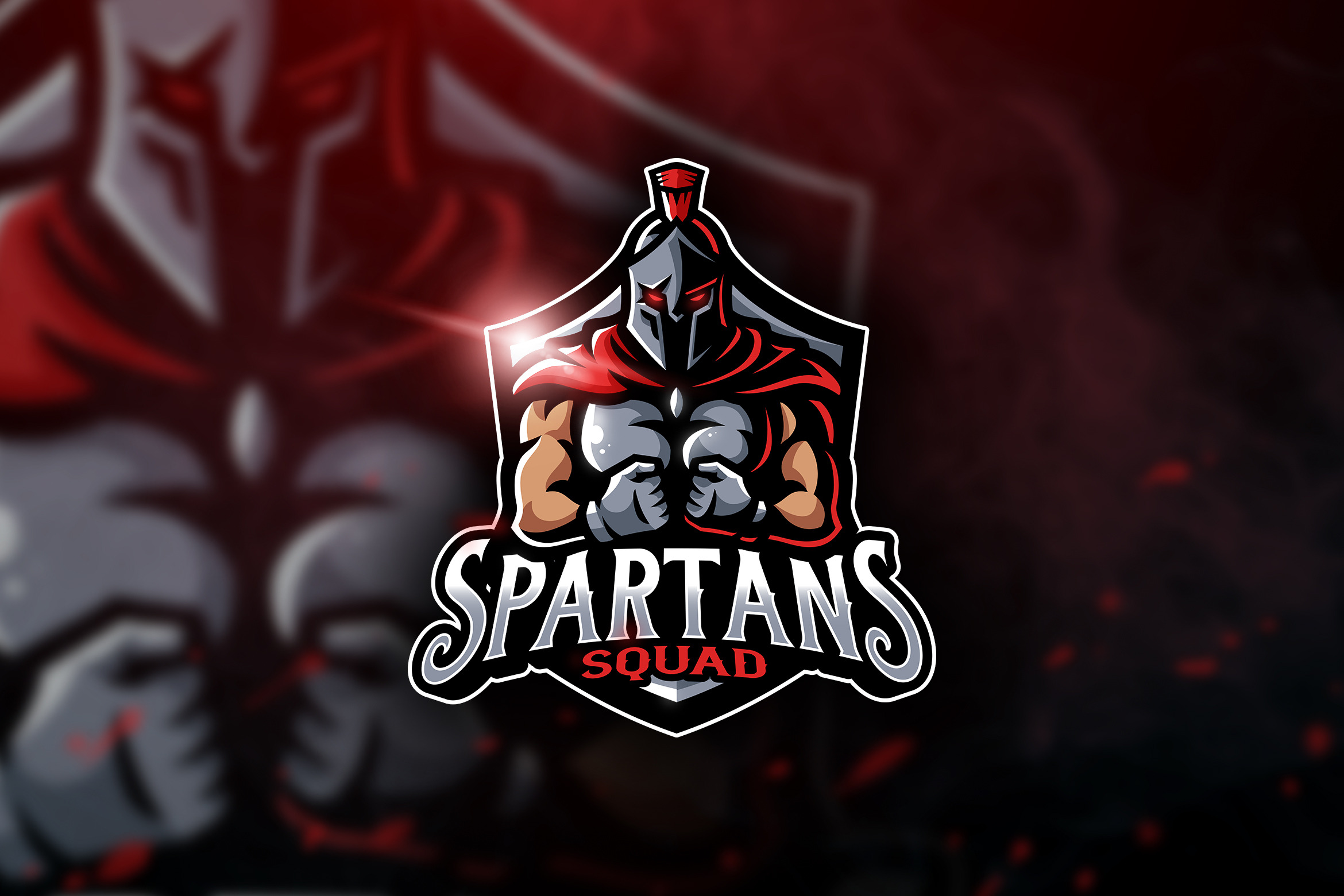 Spartans Squad-Mascot & Esport Logo ~ Logo Templates ...