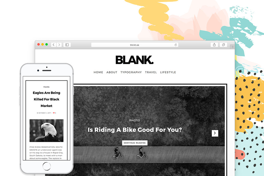 Blank Tumblr Theme in Tumblr Themes - product preview 1